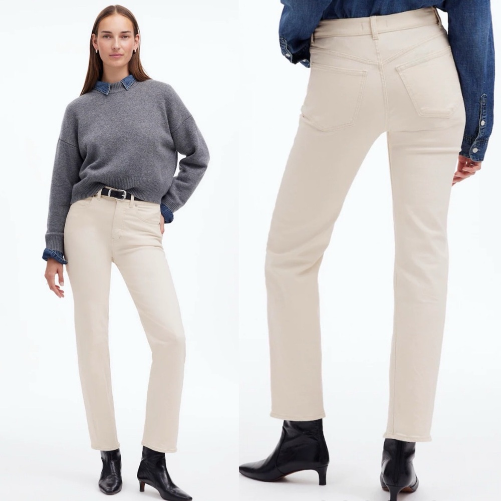 Madewell The‎ Tall '90s Straight Jean in Vintage Canvas size 25